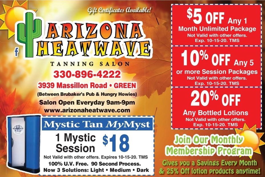 Coupons Arizona Heatwave Tanning Salon